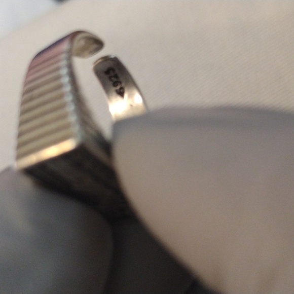 Vintage Sterling Silver Indian Motorcycle Ring w/ Biker Pin - Picture 8 of 11